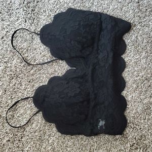 Black lace bralette